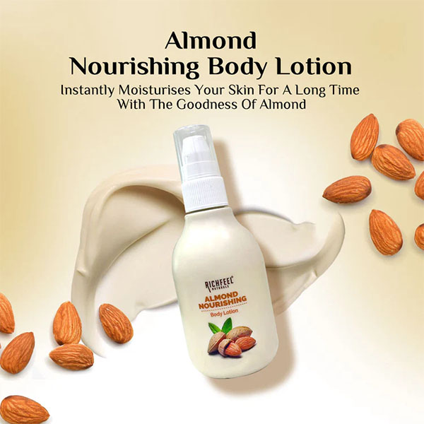 Richfeel Almond Nourishing Body Lotion, 100ml - Image 3