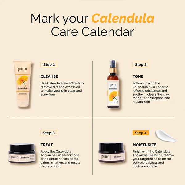 Richfeel Calendula Anti Blemish Cream, 50gms - Image 9