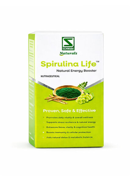 Schwabe Naturals Spirulina Life – Natural Energy Booster | 30 Veg Capsules